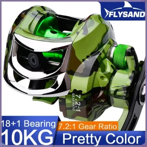 FLYSAND Baitcasting Reel 18+1 Ball Bearings Max 22lb
