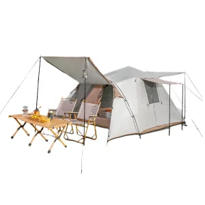 Travel Outdoor Camping Tent  with Two Doors Two Windows